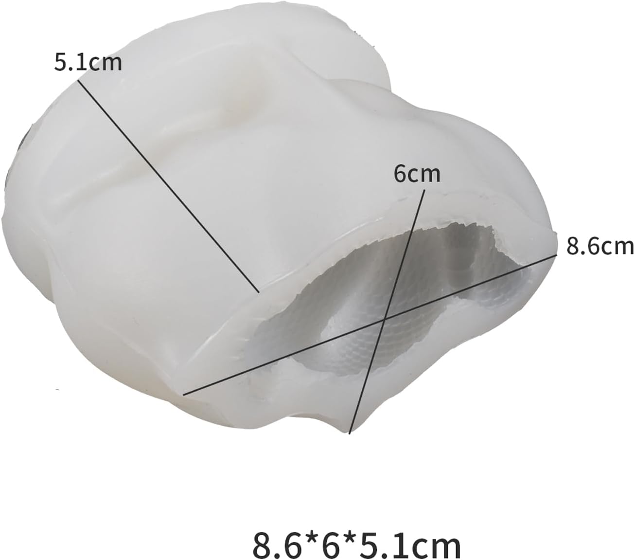 Snake Cobra Candle Resin Mold - Resin Casting Silicone Molds for Home Decor & Candle Making Wave Spiral Mold