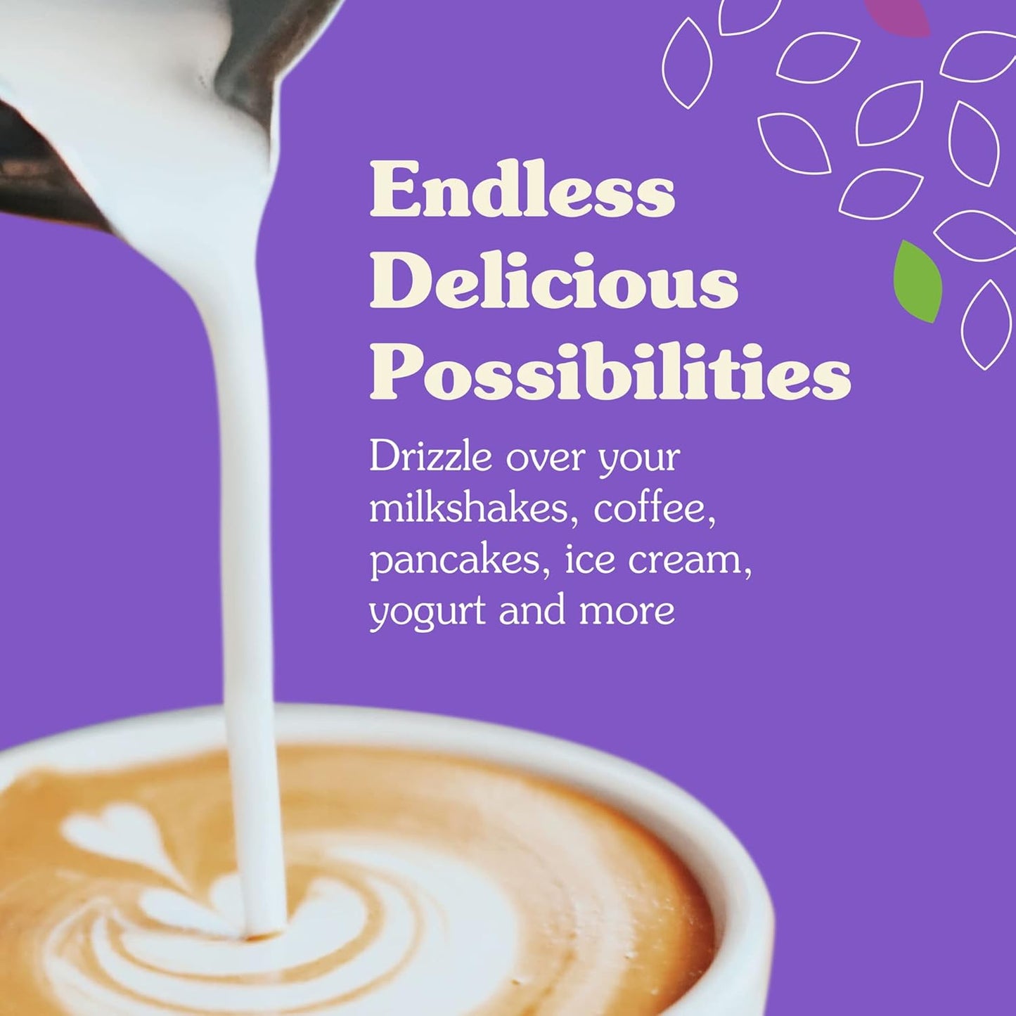 NuNaturals Stevia Simple Syrup, Sugar-Free Sweetener, Plant-Based Sugar Substitute, Zero Calorie, 16 oz