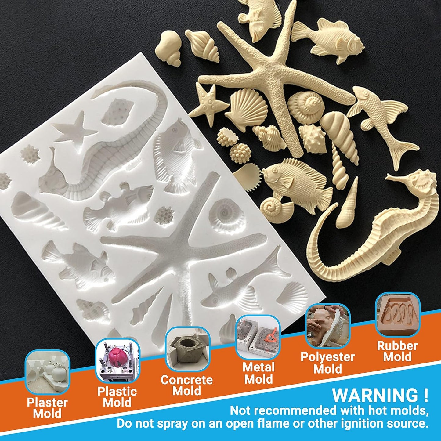 Silicone Mold Release Spray (16.9 fl oz / 500ml) Release Agent for Epoxy Resin, Candle & All Molds | Smooth, Non-Stick Lubricant for Easy Removal