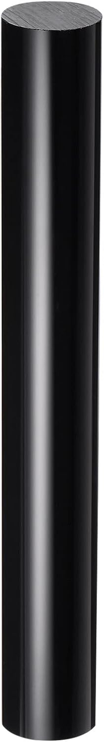 HARFINGTON Acrylic Clay Roller 8 Inch x 1 Inch Solid Non-Stick Plastic Round Tube Roller Polymer Clay Rod Fondant Rolling Pin for Shaping, Sculpting, Modeling DIY Crafts, Black