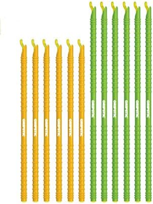 GRIPSTIC Bag Sealer - Reusable Chip Bag Clips. Patented. Airtight & Waterproof Seal on Food Storage Bags, Kids Snacks & More. Near Zero Waste. 12ct Large