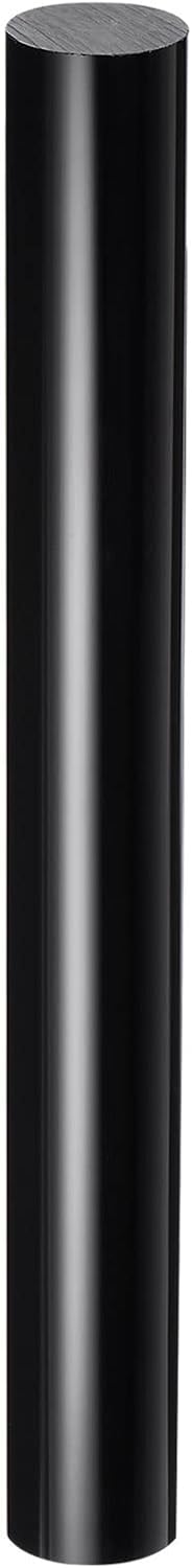 HARFINGTON Acrylic Clay Roller 9 Inch x 1 Inch Solid Non-Stick Plastic Round Tube Roller Polymer Clay Rod Fondant Rolling Pin for Shaping, Sculpting, Modeling DIY Crafts, Black