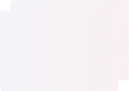 Extra Large Mulitpurpose Silicone Placemat,Countertop Protector, Kitchen Counter Mat, Table Mat, Heat Resistant, Washable, Non Slip ...… (Translucent -2PCS, 23.6X 15.8inch)