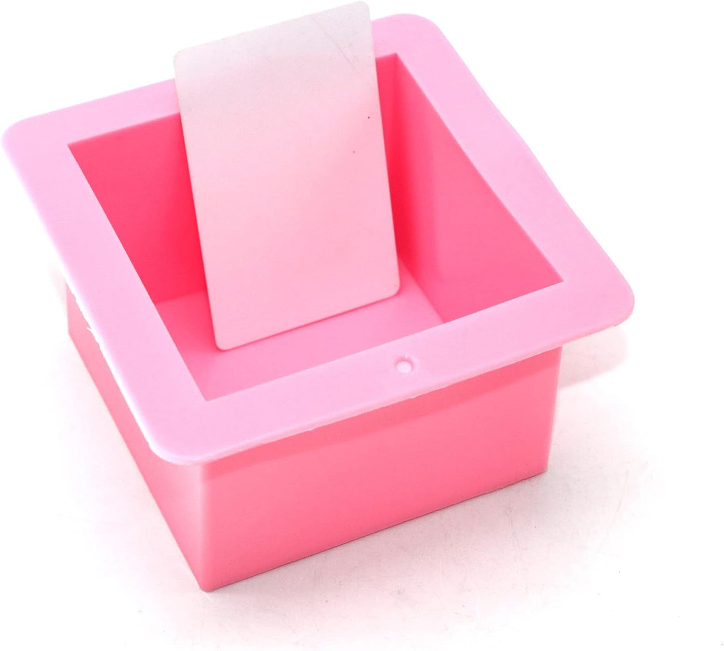 X-Haibei Large Cube Square Silicone Mold for Soap, Candle, Resin, Cake, and Cheese - 500ml, Food-Grade, Easy Release, Perfect for Beginners