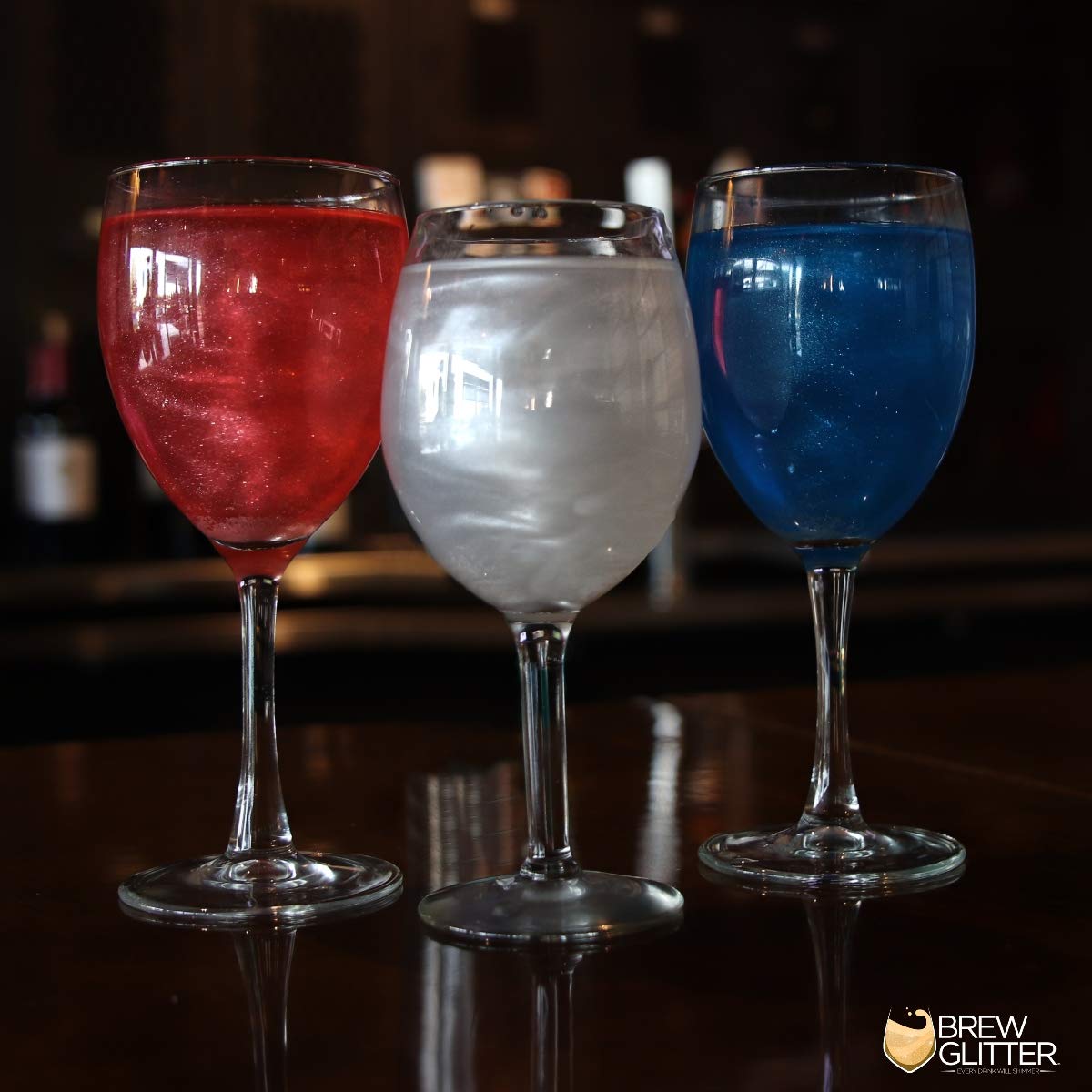 White BREW GLITTER Edible Glitter For Drinks, Cocktails, Beer, Garnish Glitter & Beverages | KOSHER & HALAL Certified | 100% Edible & Food Grade | Vegan, Gluten, Nut Free (25g, White)