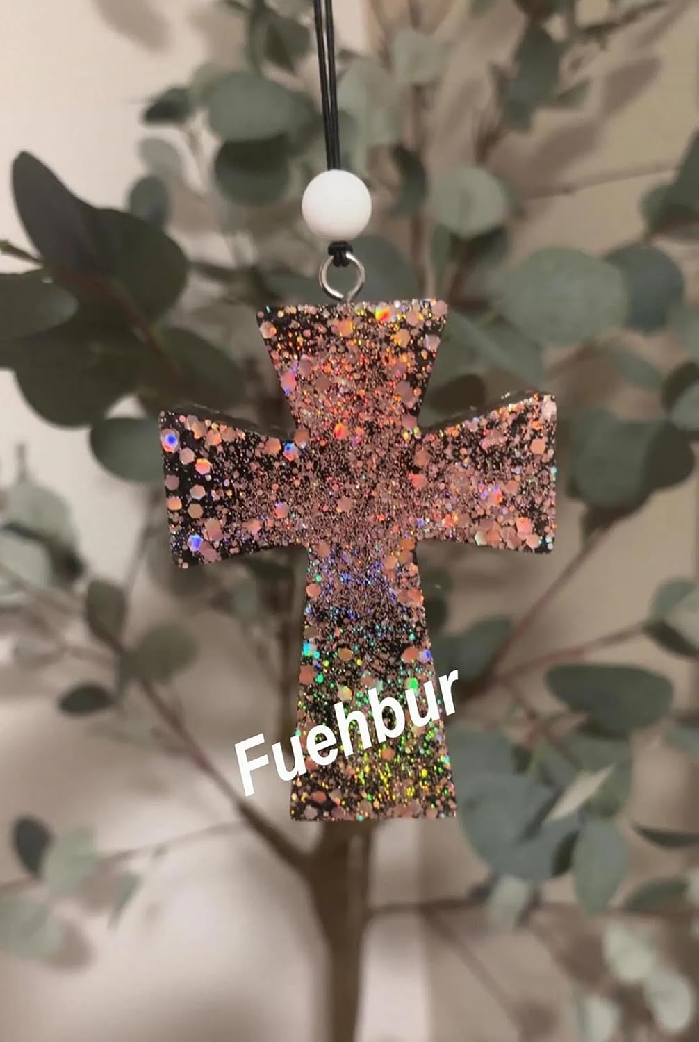【300+ Design Optional】 Fuehbur Cross Pendant Freshie Mold, Silicone Epoxy Resin Molds for Car Freshies, Aroma Beads, Soap Candle Pendant Mould-Oven Safe
