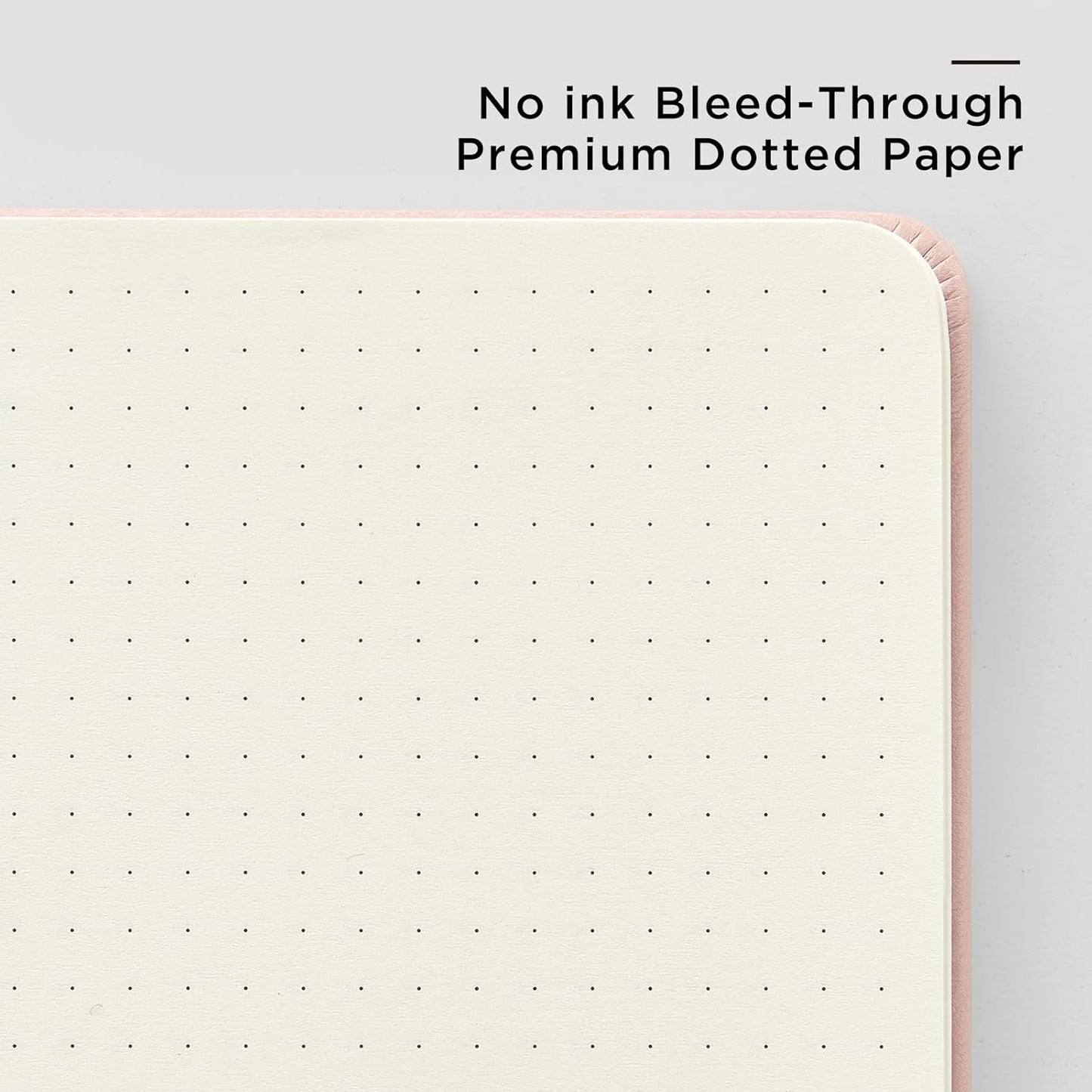 &And Per Se Dotted Journal Notebook, A5 Hardcover Bullet Dotted Journal, 160 Pages 100 gsm Thick Dotted Paper, 3 Sheets of Stickers Included - 5.7'' x 8''（Violet）