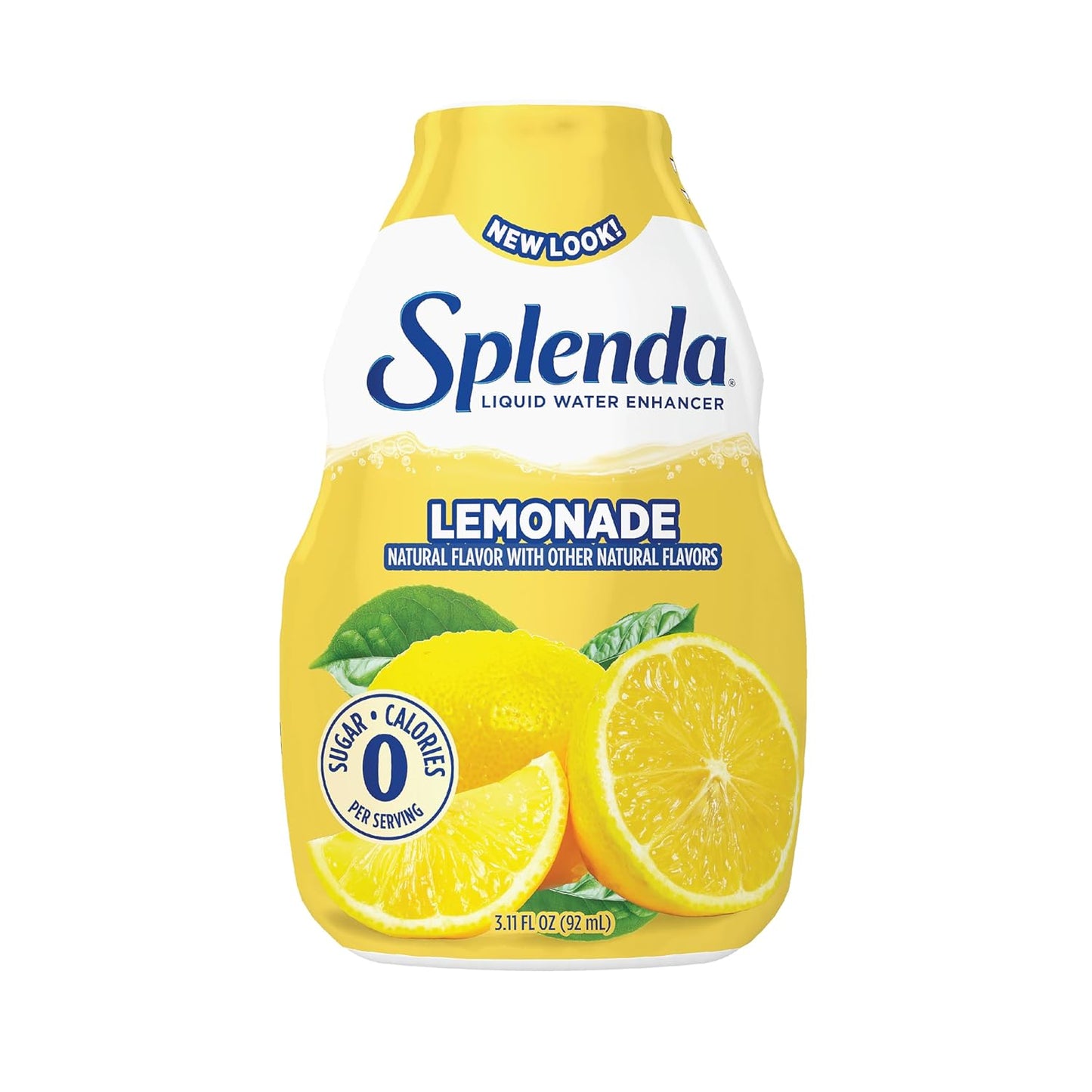 SPLENDA Liquid Water Enhancer Drops, Sugar Free, Zero Calorie, Natural Flavor, Concentrated Drink Mix, 3.11 Fl Oz Each Bottle (Lemonade, 1 Pack)