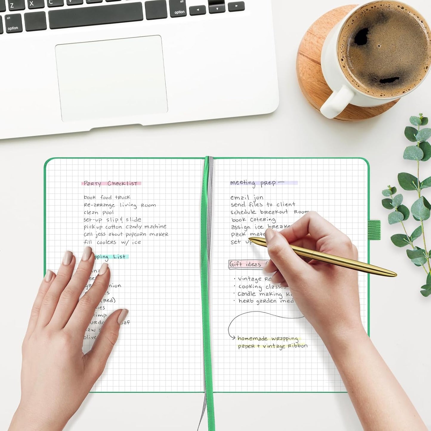 &And Per Se Lined Journal Notebook, 160 Pages, A5 5.7 x 8 inches College Ruled Thick Paper Notebook Journals for Writing, Hardcover Notebooks for Women Men Office School (1 Pack, Emerald)