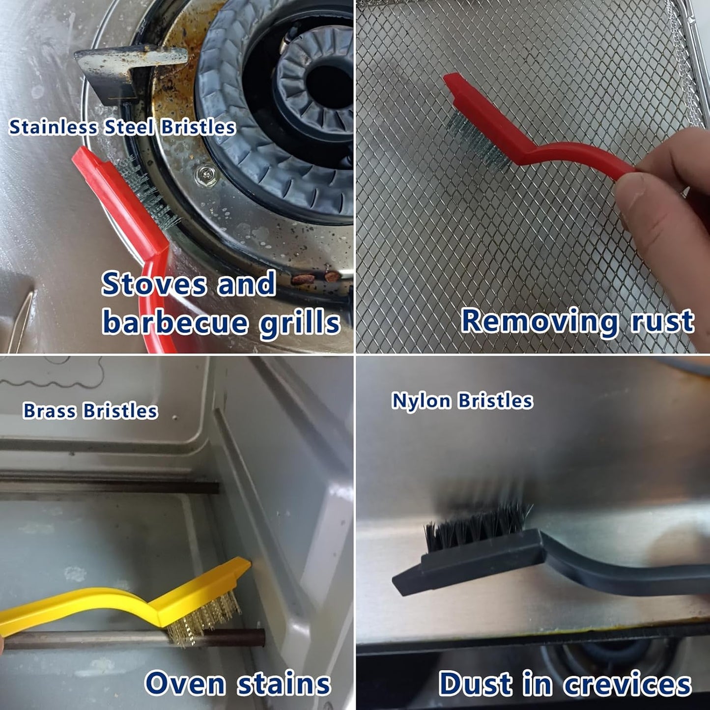 12Pcs Crevice Cleaning Brush,Small Gap Cleaning Brushes for Cleaning Bathroom,Kitchen,Window Grooves,Corners, Sinks, washbasins, Showers, faucets, bathtubs, Gas Stove and Tiles