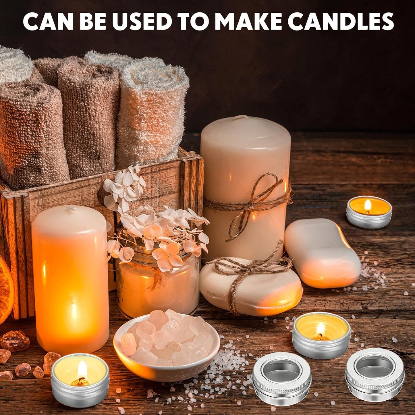 Zubebe 100 Pcs Aluminum Tin Jar Refillable Containers Clear Top Screw Lid Round Tin Container Bottle for Cosmetic, Cream, Diamond Painting, Salves, Balms, Lip Balm, Spices or Others, Silver (1 oz)