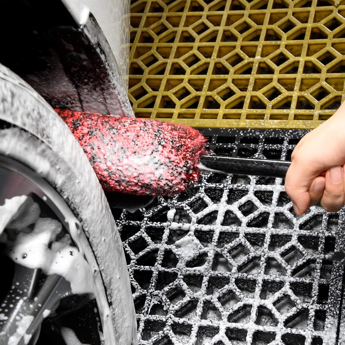 Soft Brsuh Wheel Brushes Set (3 Pack) - 3 Szie Synthetic Soft brsuhie Brush, 1x Car Detail Brush, Wheel Soft brsuhies Cleaning Brush for Car Rim Wheel Washing…