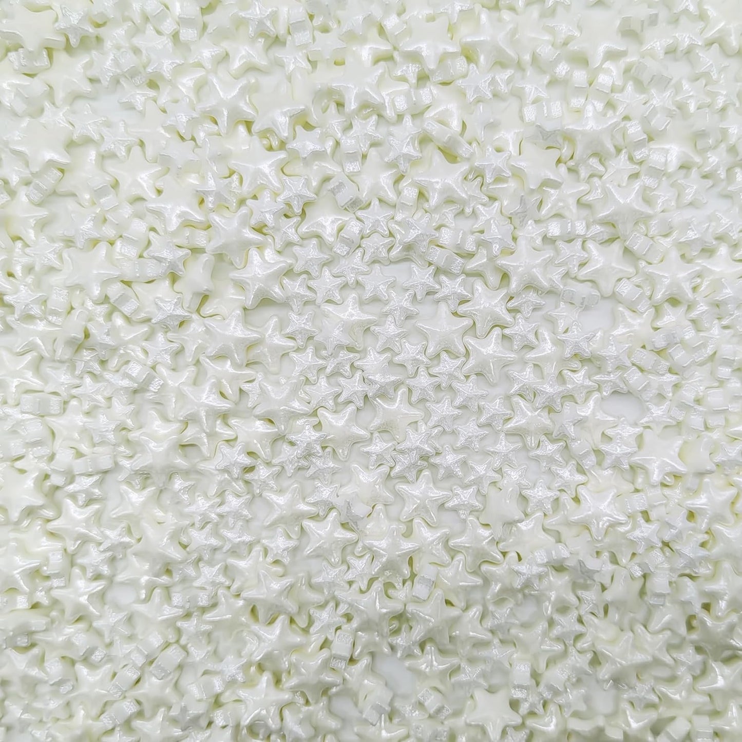 Mixed Size White Stars Sprinkles Edible Stars Cake Decorating Stars Cake Decorations Cupcake Toppers Cookie Decorating Perfect for Cakes,Cupcakes,Desserts Toppings 3OZ