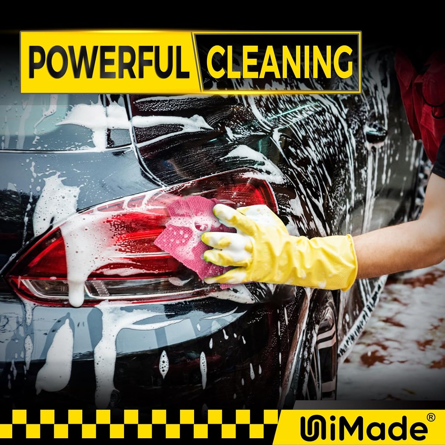 Microfiber Cleaning Cloth, 100PK Commercial Grade Work Rags Microfiber Towels for Cars Cleaning Rags Bulk Detailing Cloth for Automotive Bar Mechanic Restaurant Garage, 11.5"x11.5", Multicolor