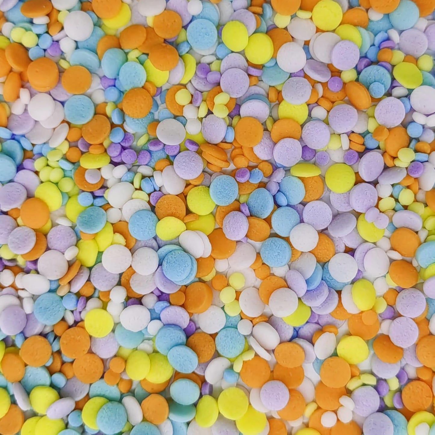 2 Sizes Macaroon Sequins Edible Funfetti Sprinkles Pastel Confetti Confetti Sequins Quin Sprinkles Carnival Sprinkles Decorating Perfect for Cakes,Cupcakes,Desserts Toppings 3OZ