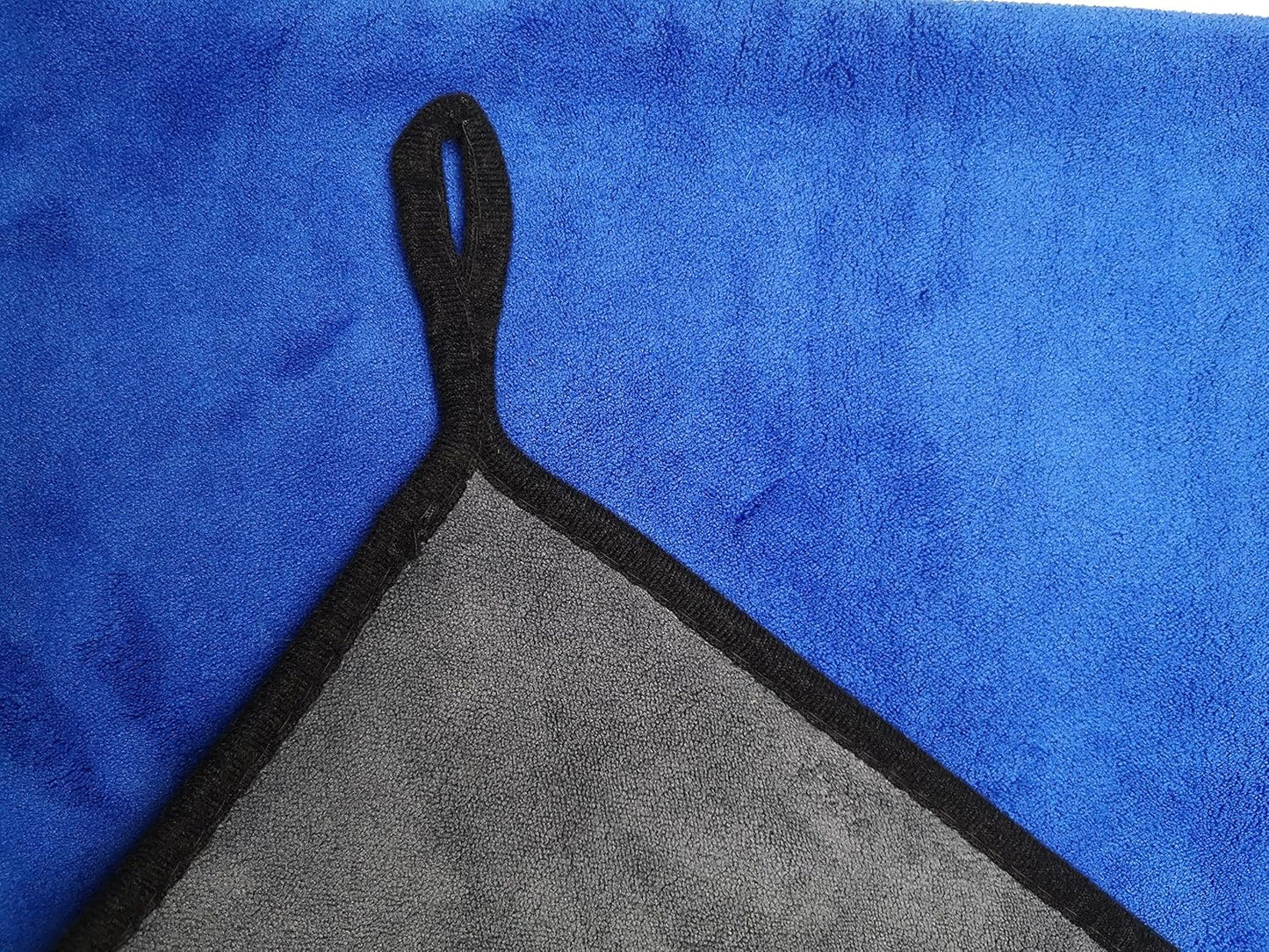 Large Microfiber Drying Towel for Car, Great Thick Soft Plush Towels, 36 x 24inches 800GSM Thickness, Quality, Washable, Absorbency No Scratch Lint Free Drying Towel (36 x 24inches,Grey-Blue,1pack)